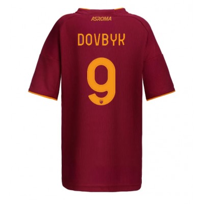 Camiseta AS Roma Artem Dovbyk #9 Primera Equipación Replica 2025-26 para mujer mangas cortas Camiseta AS Roma Artem Dovbyk #9 Primera Equipación Replica 2025-26 para mujer mangas cortas